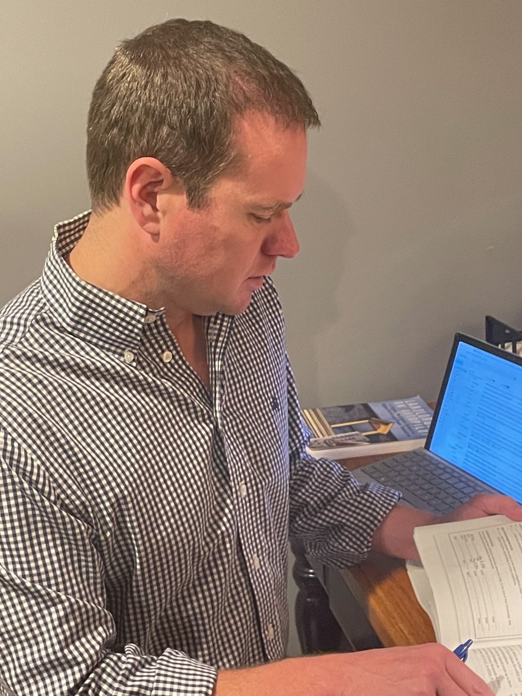 Jeremy Durham, sports columnist, in Brentwood, Tennessee